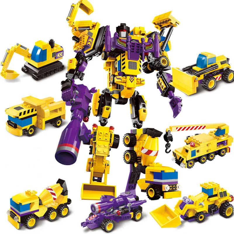 

ELIGHTEN 7 IN 1 Robot Shape Wars 599PCS Building Blocks Set Bricks With Instruction Gift For Children