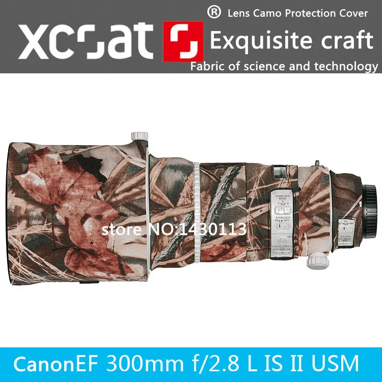 Per Canon Lens Custodia Protettiva Pistole Abbigliamento Ef 300Mm F/2.8L Is Ii Usm Lens Reflex Camo Protezione Copertina Marrone Camouflage