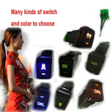 NEW car Gps Recorder sensore di Parcheggio luce di Nebbia drl tasto di interruttore per TOYOTA highlander Camry Prius corolla CHR LOGO PERSONALIZZATO