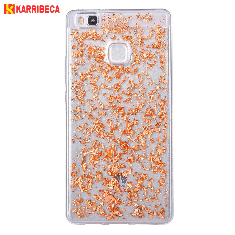 Glitter shining flakes silicone case huawei P9 Lite,P10 Lite (6)