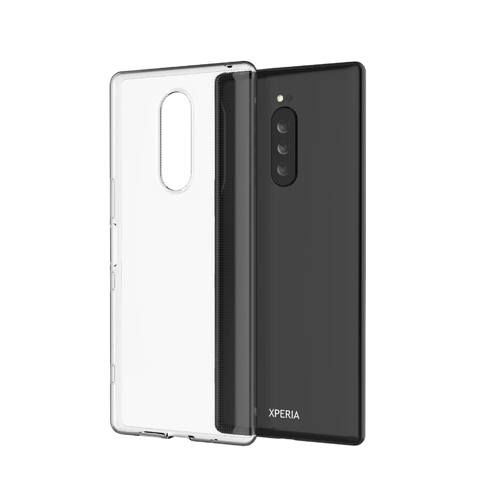 

Slim Clear Soft TPU Case for Sony Xperia 1 10 Plus XZ3 XZ2 XZ1 XZs Compact XA2 XA1 XA Ultra Thin Flexible Silicon Full Cover