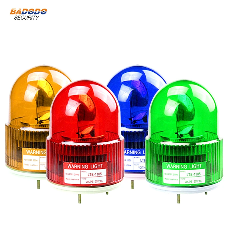 Waterproof Rotating Alarm Lamp warning light lamp outdoor for swing sliding shutter gate door used AC220V DC12V is optional - Famidy.com