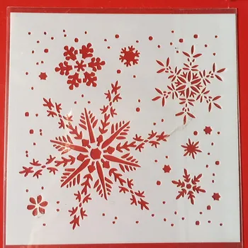 

15cm 5.9" Snowflake DIY Layering Stencils Wall Painting Scrapbook Coloring Embossing Album Decorative Paper Card Template