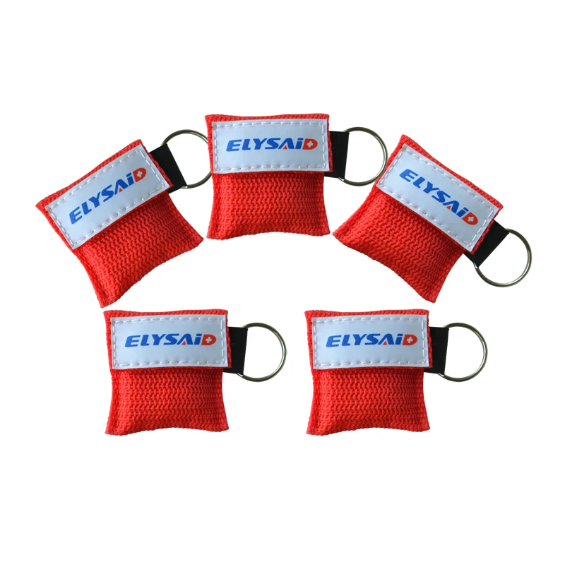 40pcs ELYSAID CPR Resuscitator Mask One-way Valve For First Aid CPR Training Rescue Face Shield