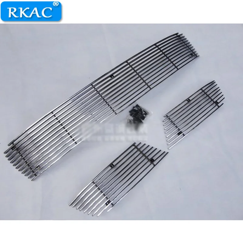 RKAC For Mitsubishi Outlander 2009-2012 High quality Aluminium alloy Front Grille Around Trim Racing Grills Car-styling