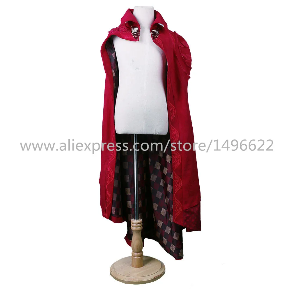Cos Marvel Movie Doctor Strange Costume Cosplay Steve Red Cloak Kids Costume Robe Halloween Costume Party (2)