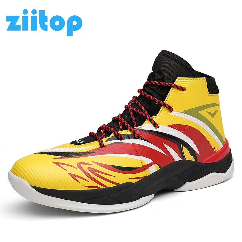 Men's Basketball Shoes Air Damping Men Sports Sneakers High Top ...