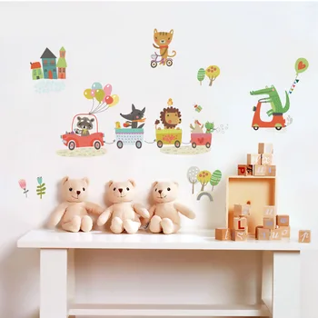 

Forest Animal Wall Sticker For Kids Room Home/Store Decor DIY Removable Art Vinyl Mural Children Wall Decal Bedroom QTM285