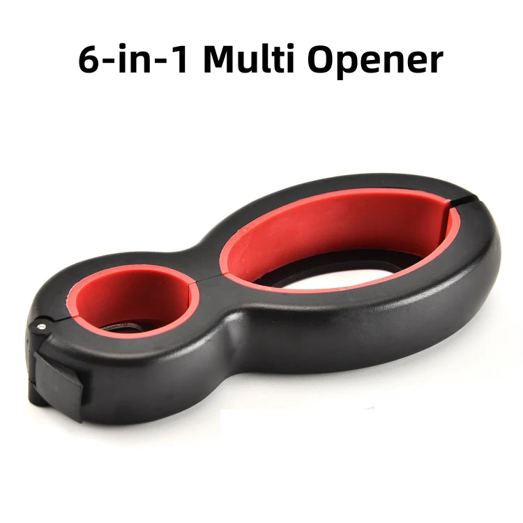 

6-in-1 Multi Opener Jar Opener Bottle Opener Bag Opener, Seal Soda Easy Remover, Lid Twist Grips, Kitchen Tool for Seniors Kids