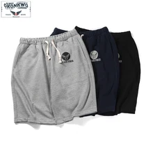 Новые летние американские воздушные силы по колено спортивные шорты мужские повседневные спортивные штаны с принтом Шорты с регулируемой талией мужская одежда