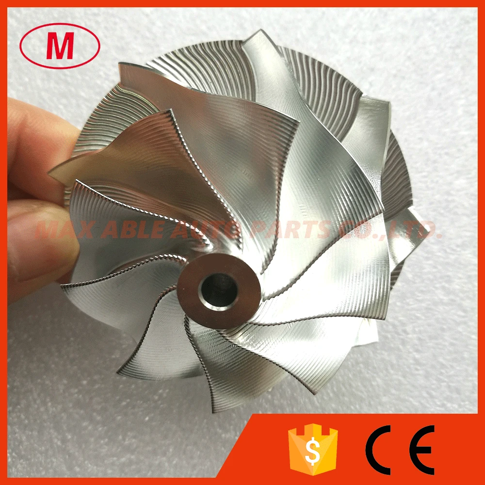 GT15-25 702549-0008HF V1 высокая Preformance Turbo Алюминий 2618/Пайонт фрезерные/Заготовки колеса компрессора 50,20/65,00 мм 9+ 0 лезвия