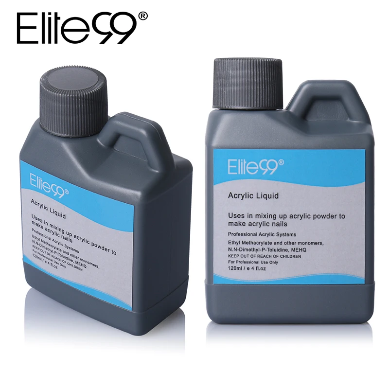 Elite99 Acrylic Liquid for False Acrylic Powder Crystal Manicure Extension Tips Jumbo Size Nail Art Design Beauty Tools 120ml Elite99 Acrylic Liquid for False Acrylic Powder Crystal Manicure Extension Tips Jumbo Size Nail Art Design Beauty Tools 120ml
