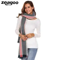 Zeagoo лоскутное Для женщин мода пара мягкие Одеяло Для мужчин негабаритных бахрома обертывания шарф