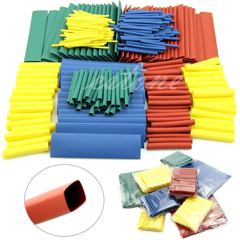 

8 Sizes 260pcs Assortment 2:1 Heat Shrink Tubing Tube Sleeving Wrap Wire Kit New