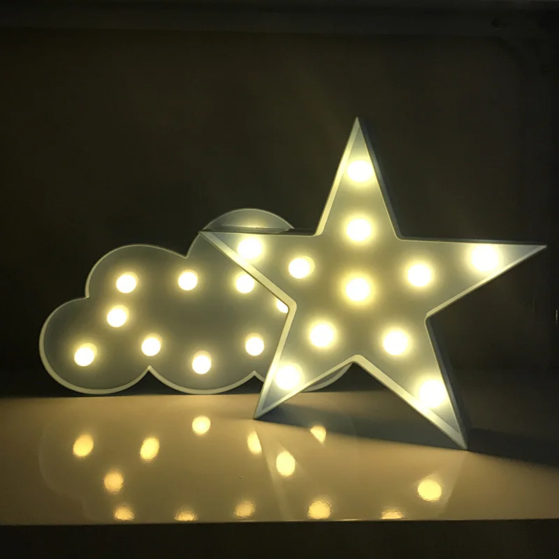 Moon cloud star  night light (5)