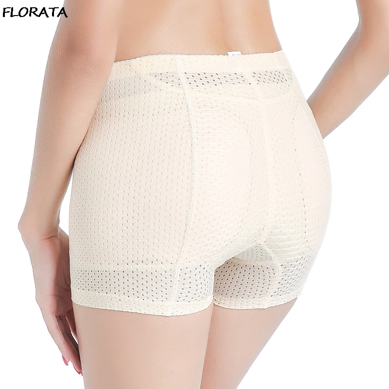 

FLORATA Women Shaper Bottom Pant Emptied Breathable Underwear Control Panties Hip Enhancer Butt Pad Hip Pants Body Shaper M-2XL