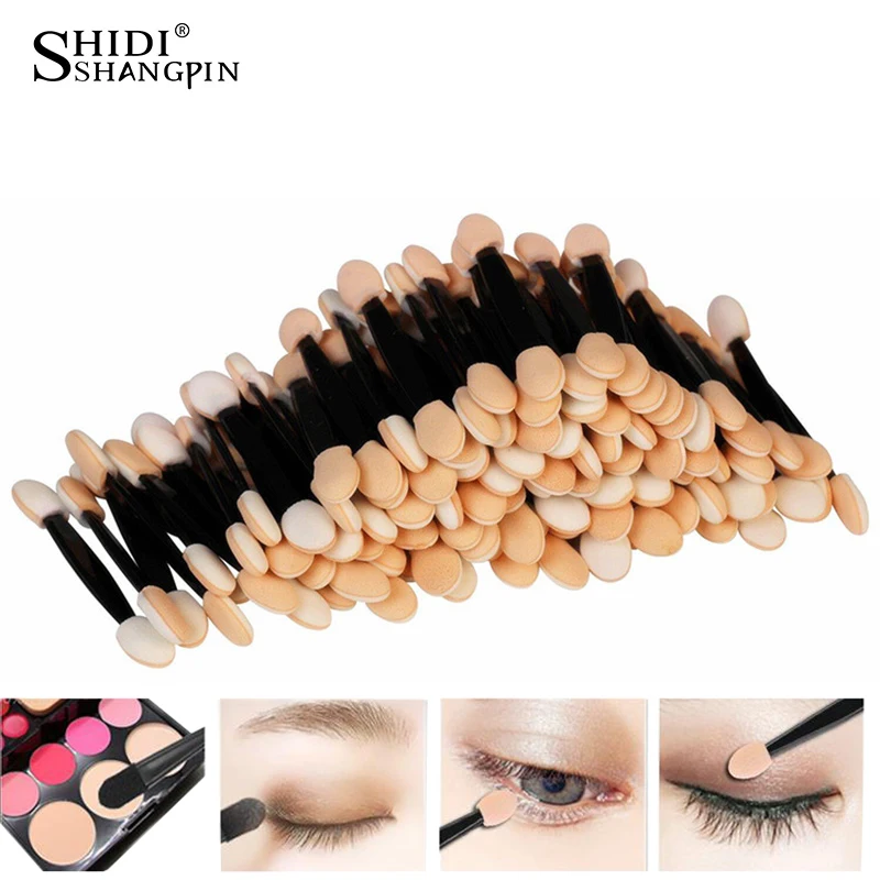

30PCS Disposable Eyeshadow Make up Brush Dual Sided Sponge Nylon Sets Eye Shadow Brushes Makeups For Cosmetic Applicator Makeup