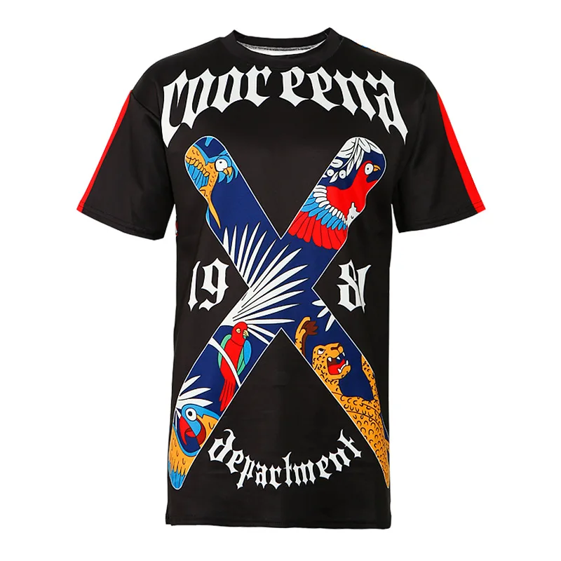 Long Tshirt Women Hip Hop Black X Graphic Tees 81 SOUTH SIDE Athletic