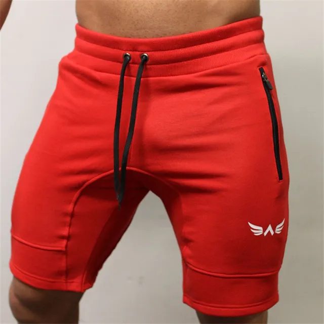HETUAF-pantalones cortos de entrenamiento de culturismo para hombre, pantalón corto de algodón con fondo de 5 colores, moda informal, ropa de marca HETUAF-pantalones cortos de entrenamiento de culturismo para hombre, pantalón corto de algodón con fondo de 5 colores, moda informal, ropa de marca