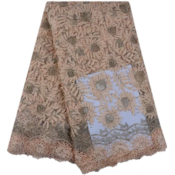

New Arrivals French Lace Latest Lace High Quality 3D Applique Flower Lace Fabric For Bridal Stones Lace Fabric For Dress 1060