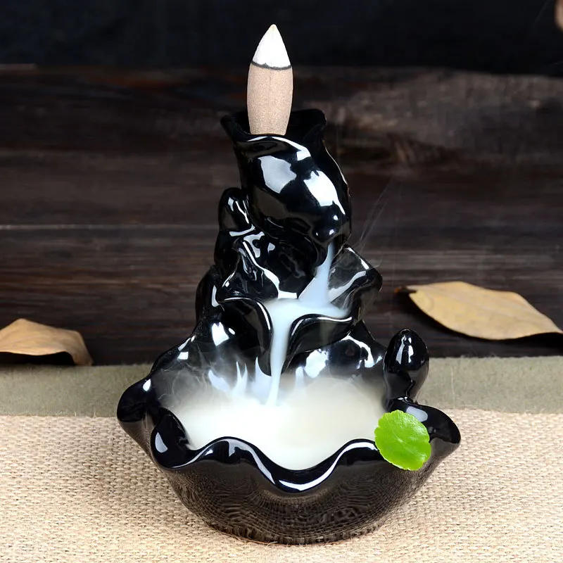 1pcs Creative Ceramic Back Incense Sandalwood Incense Smoke Incense