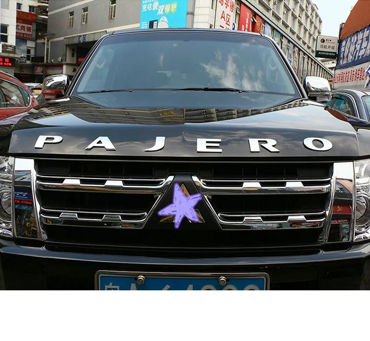 Для Mitsubishi Pajero V73 V93 V97 автомобильные 3D буквы капота эмблема логотип значок