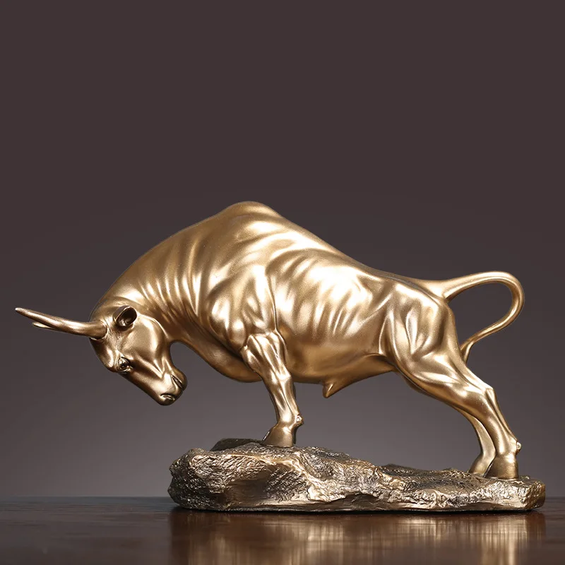 

European-style resin cow bullish decoration crafts creative personality living room wine cabinet porch display gifts Crafts