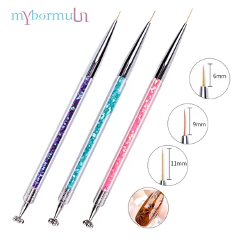 

Dual-End 2 Way Nail Art Brush Line Magnet Stick nail brush for DIY Magic 3D Magnetic Cats Eyes UV Gel Polish Brush Acrylic Tool