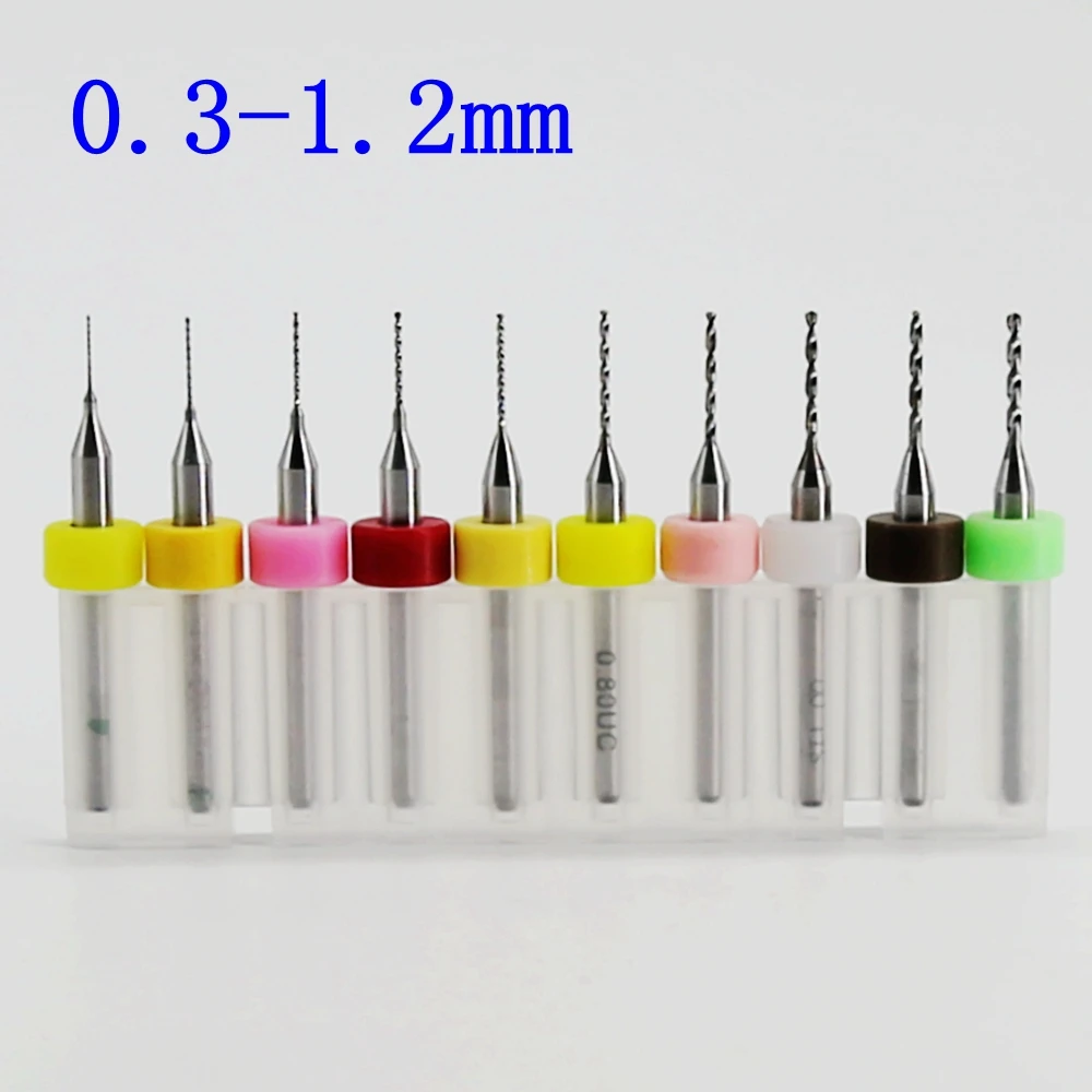 PCB drill tool kit 0.3mm 1.2mm, 10PCS / tungsten carbide metal
