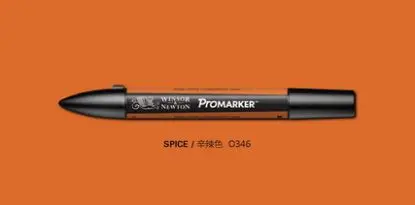 Winsor& Newton Promarker профессиональный дизайн маркеры желтый и оранжевый тон - Цвет: spice