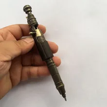 Инструменты для письма винтажная ручка ручной работы черная деревянная твердая латунная ручка обработанная отжимной болт шариковая ручка