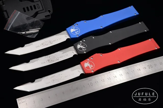 

JUFULE Brand Halo V 5 D2 mark Elmax blade aluminum camping survival outdoor EDC Tactical hunt tool Utility dinner kitchen knife