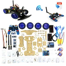 Adeept Robotics Model Arduino Smart Car kit Electronics DIY Ultrasonic Toys 2.4G Freeshipping headphones diy diykit