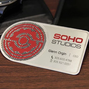 

Wholesale 304 Stainless Steel Silver Plating Engraved Metal Business Card