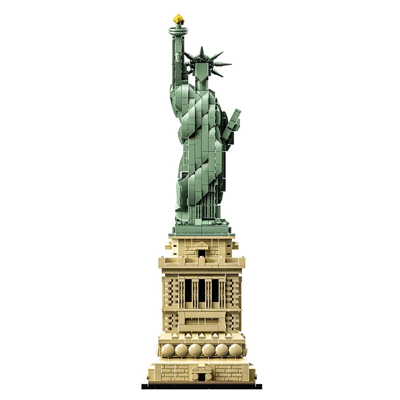 

Street View Architecture Series City Statue of Liberty Model Building Blocks Bricks Toys For Children Gifts compatible Legoings