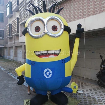 

2017 giant outdoor cartoon 3m despicable me inflatable minion with CE/UL blower for advertising