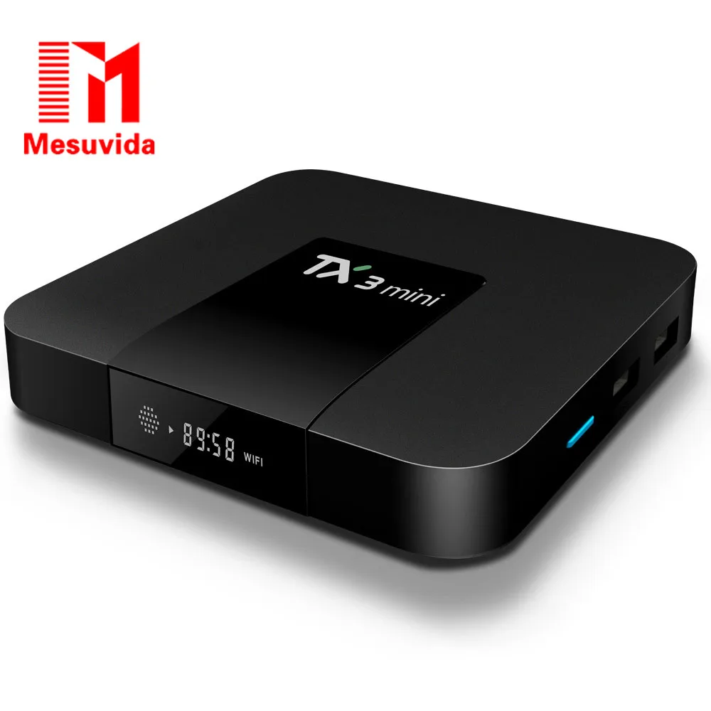 Мини ТВ приставка Mesuvida TX3 Amlogic S905W WiFi Smart Android 7 1 1G 8GB 2G ram 16G 4K HD медиаплеер