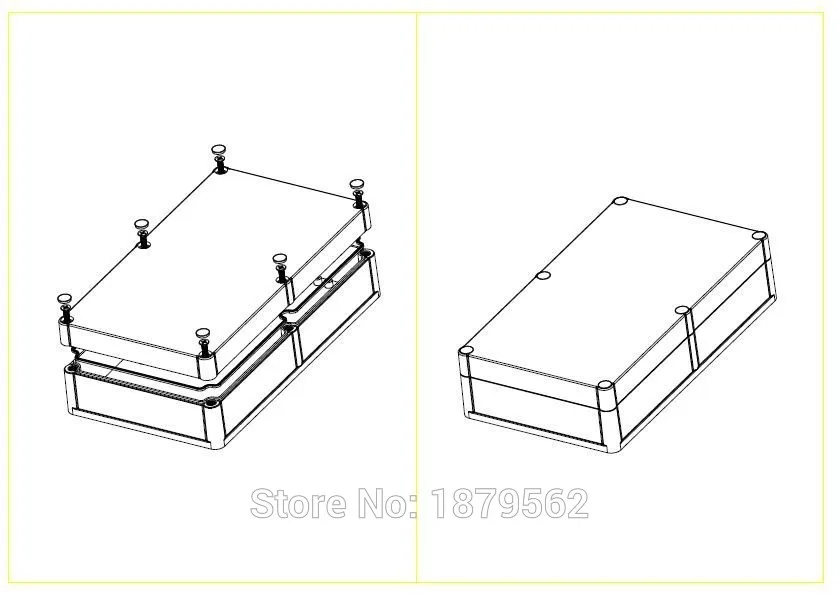 [2 вида стилей] 244*142*59 мм пластиковая коробка для электронного проекта водонепроницаемый корпус для использования на глубине до DIY Распределительная коробка IP68 наружный выключатель управления чехол