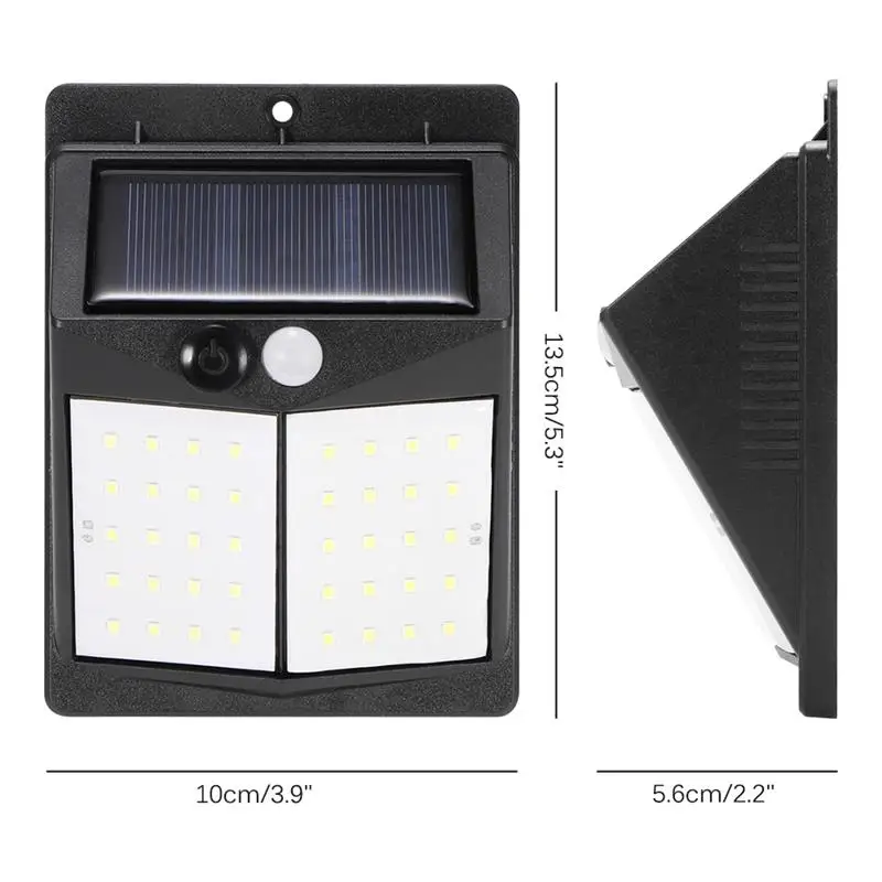 Открытый светодиодный движения PIR Солнечный свет Сенсор Настенный светильник водонепроницаемый садовый светильник путь аварийного свет безопасности