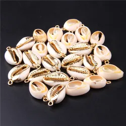 5pcs Natural Shell Loose Beads Bracelet Shells Beads Charms Sea Shell Pendant Beach Charms Jewelry Wholesale Making DIY Findings