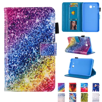 

Crystal Fashion Cartoon Cover for Samsung Galaxy Tab 3 Lite 7.0 T110 T111 7 Inch Tablet Printed PU Leather Stand Case for Kids