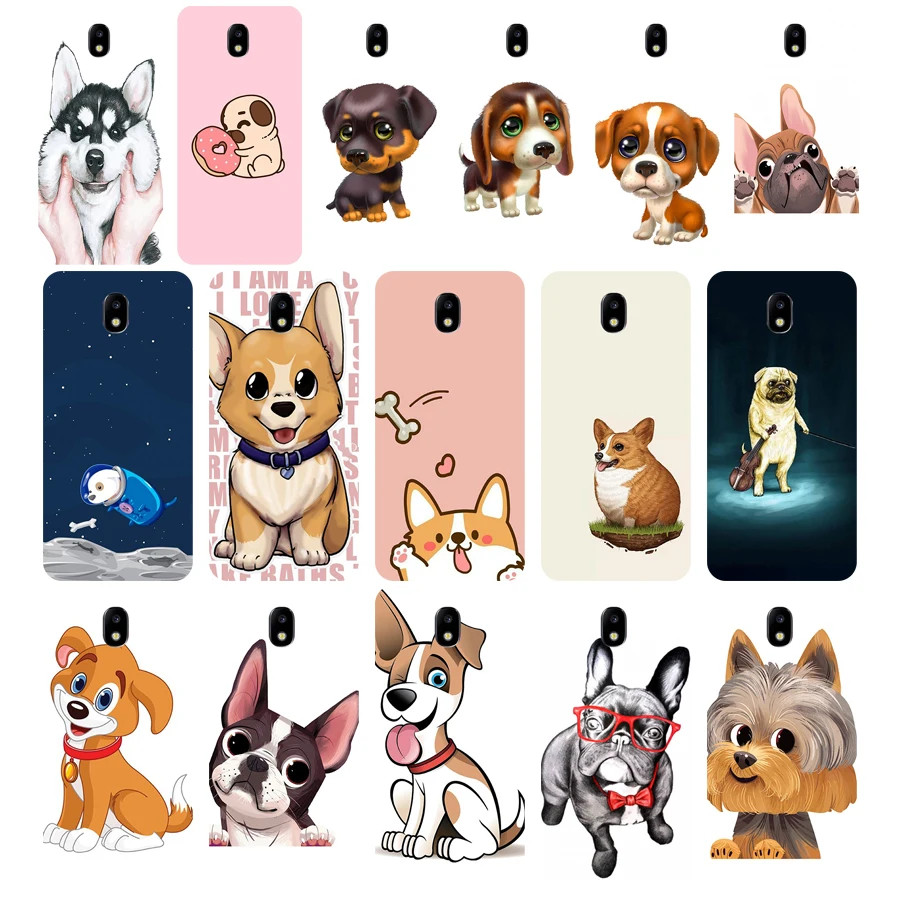 261WE The cartoon dog Мягкий Силиконовый ТПУ чехол для телефона Samsung j3 j5 j7 2015 2016 2017 j330 j2 j4 prime
