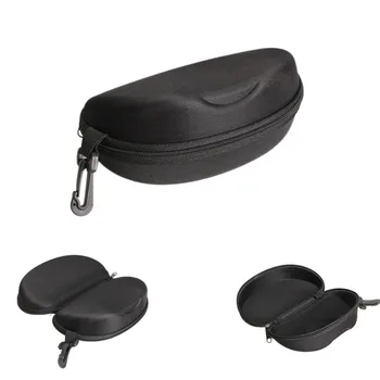 

New EVA Sunglasses Storage Box Black Zipper Eye Glasses Sunglasses Hard Case Prevent Pressure Box Eyewear Accessories Hot Sale