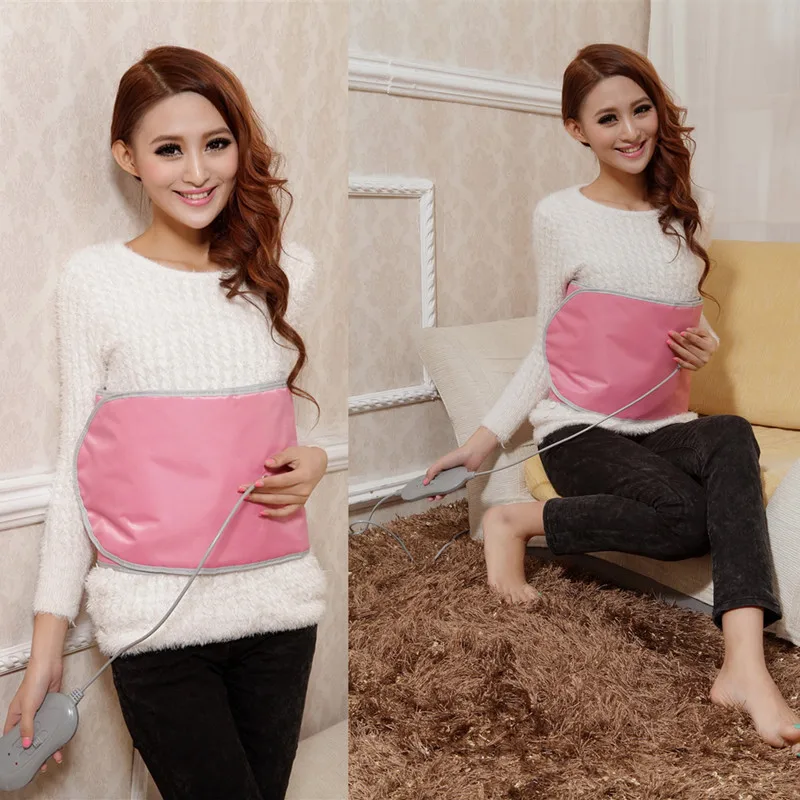 2018 Free Shipping pink waist support belt massage device electric heating thermal full body heated pad 2018 Free Shipping pink waist support belt massage device electric heating thermal full body heated pad