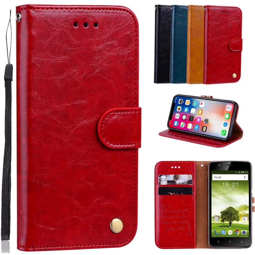 Newest Wallet Case For Fly Cirrus 3 (FS506) Back Cover 5.0&quot100% Special PU Leather Flip Phone Bag B01 | Мобильные телефоны и