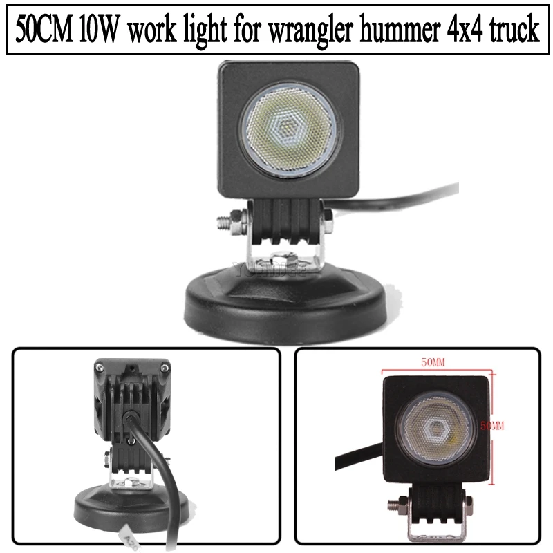 

10W LED Work Light Driving Light Car SUV ATV 4WD AWD 4X4 Auto Tractor Offroad Round Square Motorcycle Truck Bike Fog Headlight