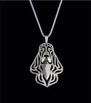 

DANGGAO Newest fashion Handmade English Cocker Spaniel Pendant Necklace chain choker necklace Dog charm Jewelry Pet Lovers Gift