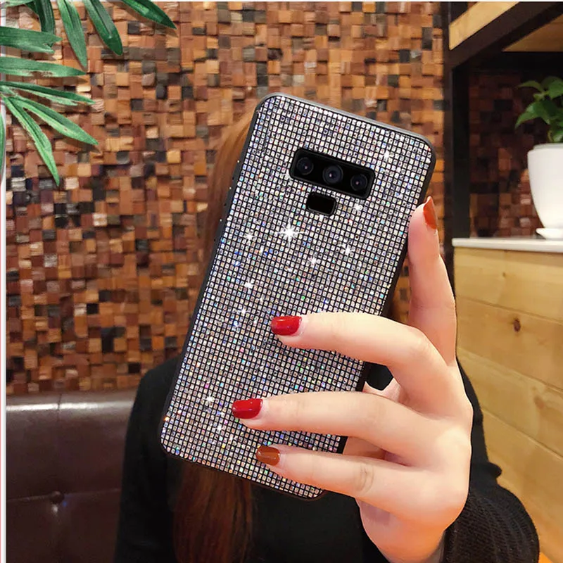 Luxury Glitter Phone Case For Xiaomi 9 8 SE lite Mi 5X 6X Bling Sequins Shiny Back Cover For Xiaomi Mi A1 A2 Mix 2S 3 Case Coque - Цвет: Gray