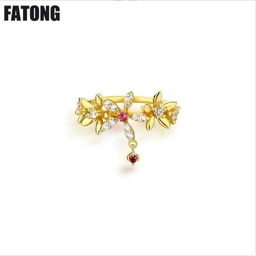 

Natural red tourmaline 925 sterling silver ring Women's fashion trend hand jewelry quality. J039