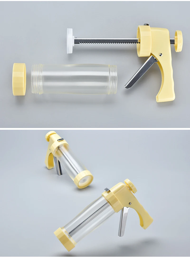 TUUTH Food Grade Plastic Cake Decoration Nozzles Pastry Piping Syringe Gun Set Biscuit Maker Cookie Presses Sets Bakeware B10